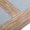 Armen Living Sienna Outdoor Eucalyptus Dining Table with Gray Teak Finish and Super Stone Top LCSIDIEUC - alternate 7